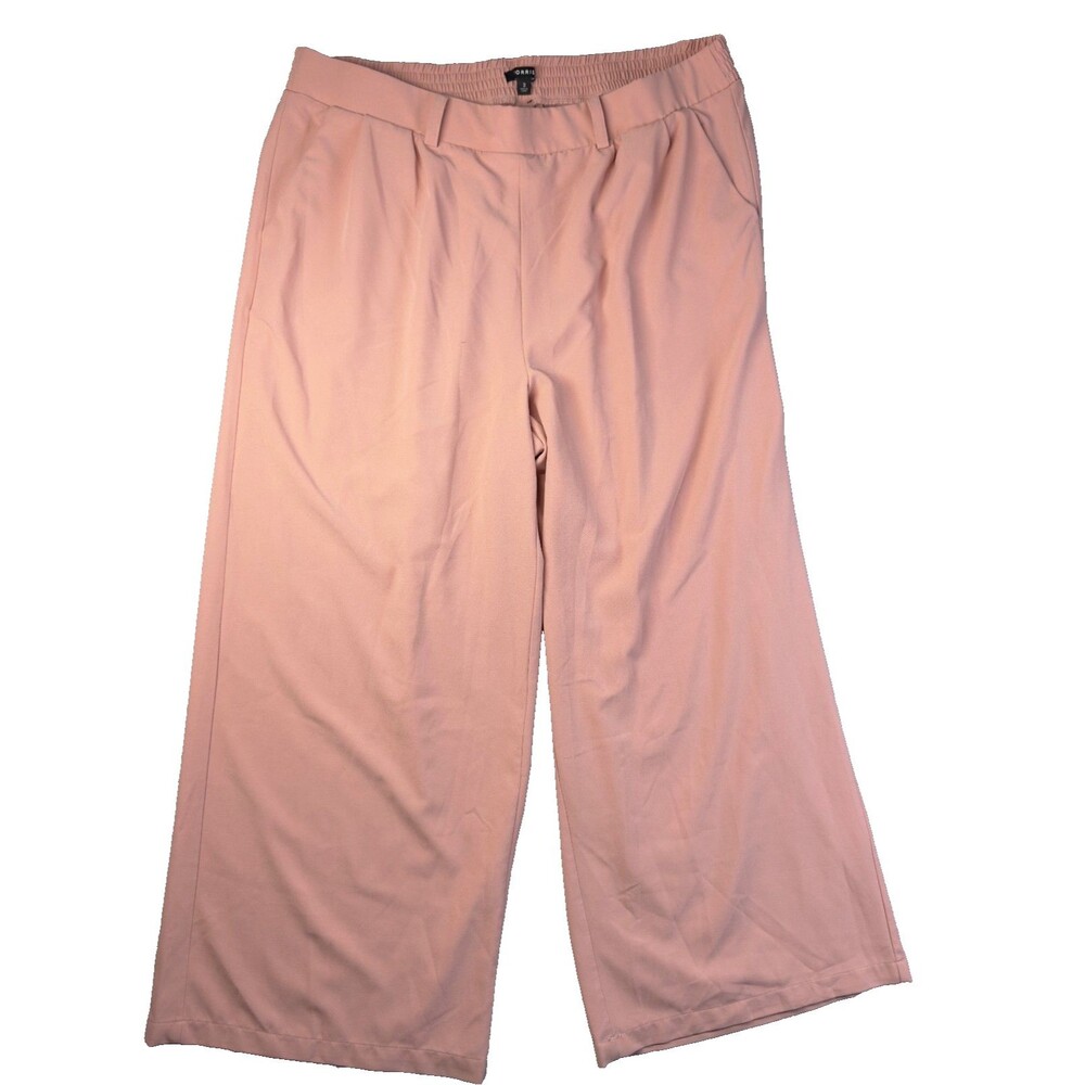 Torrid Pants Womens 3 Pink Wide Leg Flowy Girly Summer Casual Comfortable Career